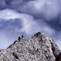 An early summit on the Dibona via ferrata.